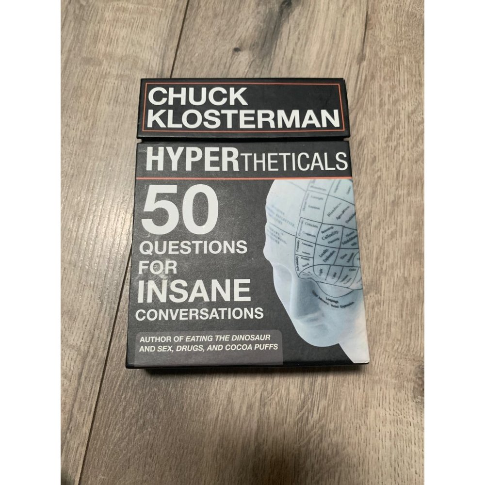 Chuck Klosterman HYPERtheticals 50 Questions for Insane Conversations Card Game